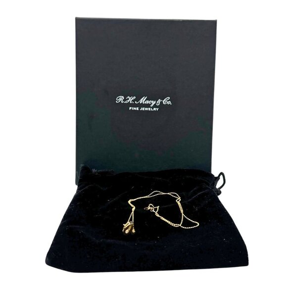 ALEX Woo Scripted Initial 16 Pendant Necklace in 14k Gold - Picture 5 of 5
